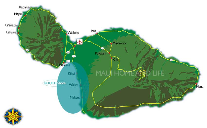south-shore-maui-map